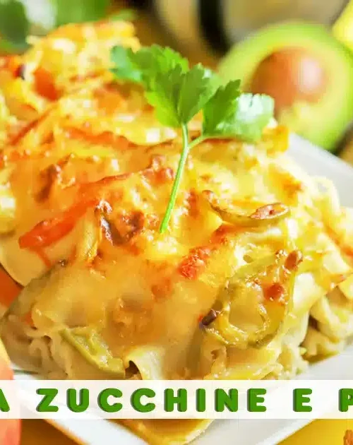 La mia porzione di lasagna zucchine e provola affumicata cremosa