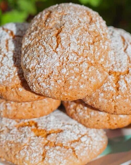 Biscotti della Nonna Senza Ammoniaca morbidi all'arancia, perfetti da inzuppare nella colazione.